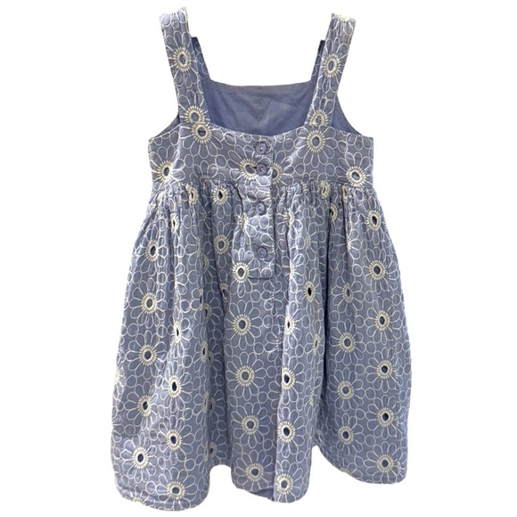 Baby Gap Blue Daisy Embroidered Cotton Sundress Toddler 12–18M - Picture 2 of 5